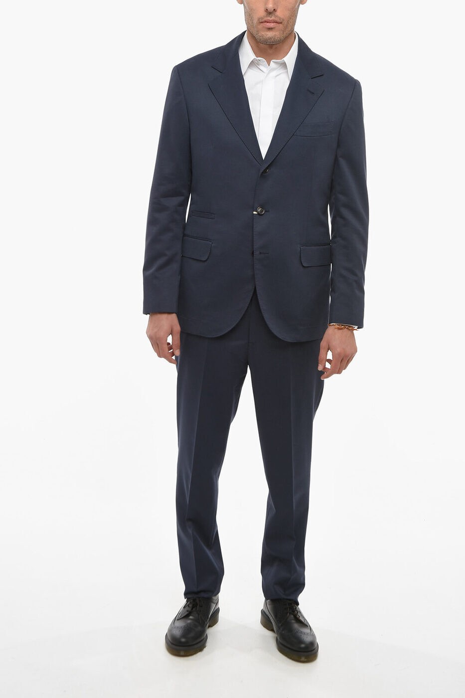 BRUNELLO CUCINELLI ブルネロ クチネリ スーツ MH2127BTZ C9830 メンズ 3 POCKET COTTON BLEND SUIT WITH NOTCH LAPEL 【関税・送料無料】【ラッピング無料】 dk