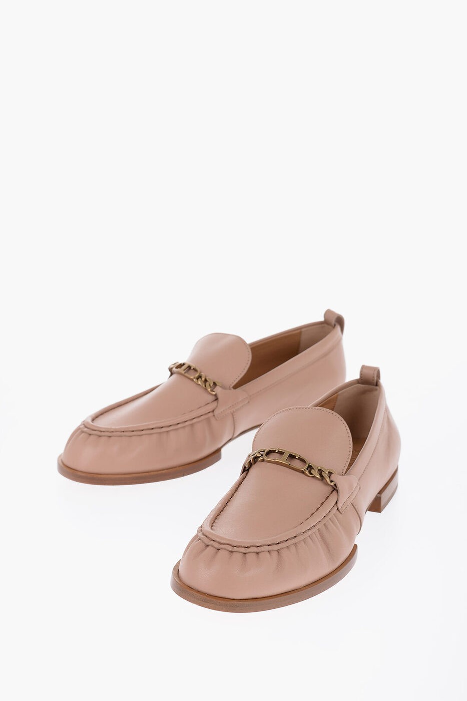 TOD'S トッズ ローファー XXW19K0HC80SOMM033 レディース LEATHER BIT LOAFERS WITH GOLDEN-CHAIN 【関税・送料無料】【ラッピング無料】 dk