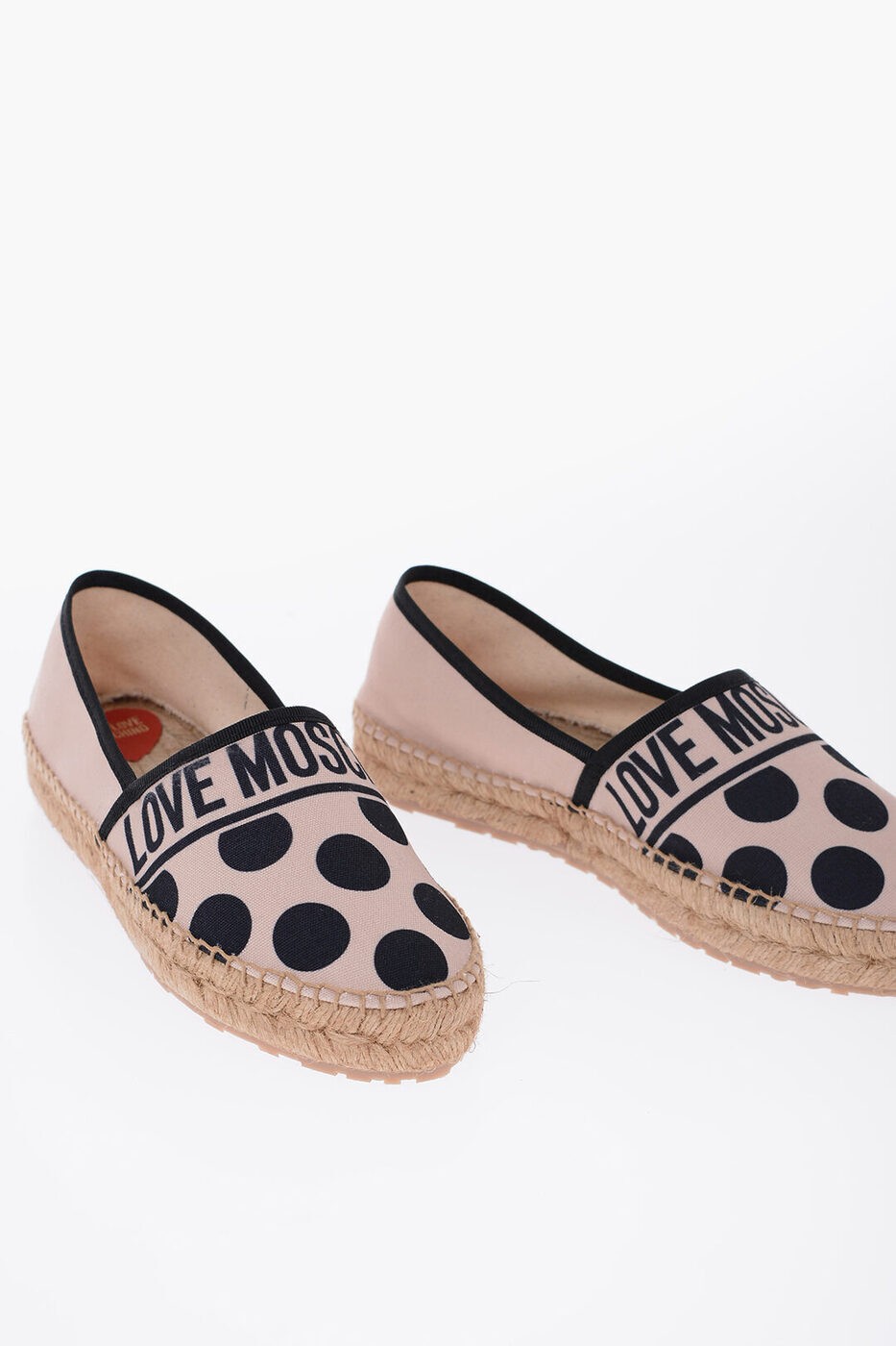 MOSCHINO モスキーノ フラットシューズ JA10462G0GJHC10B レディース LOVE POLKA DOTS FABRIC ESPADRIL..