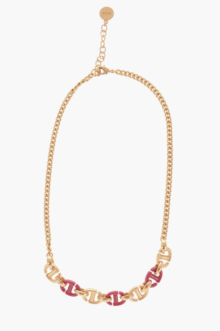 ディオール ネックレス（レディース） CHRISTIAN DIOR ディオール ジュエリー N1461CDNLQ 874 レディース GOLDEN-EFFECT CHAIN NECKLACE WITH CD MONOGRAM 【関税・送料無料】【ラッピング無料】 dk