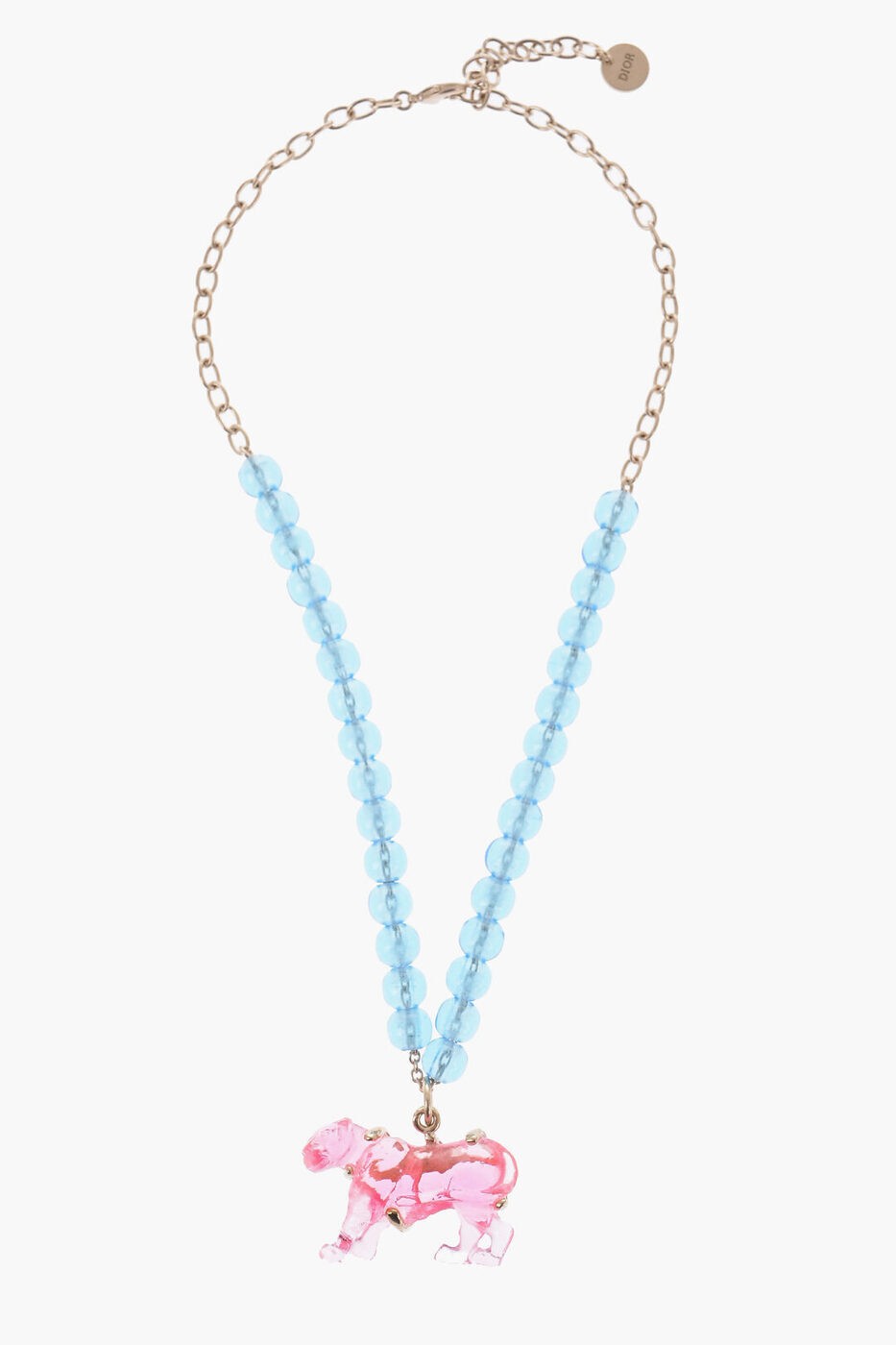 ディオール ネックレス（レディース） CHRISTIAN DIOR ディオール ジュエリー N1687CSVPL 304 レディース NECKLACE WITH PLEXIGLASS BEADS AND COLORED CHARM 【関税・送料無料】【ラッピング無料】 dk