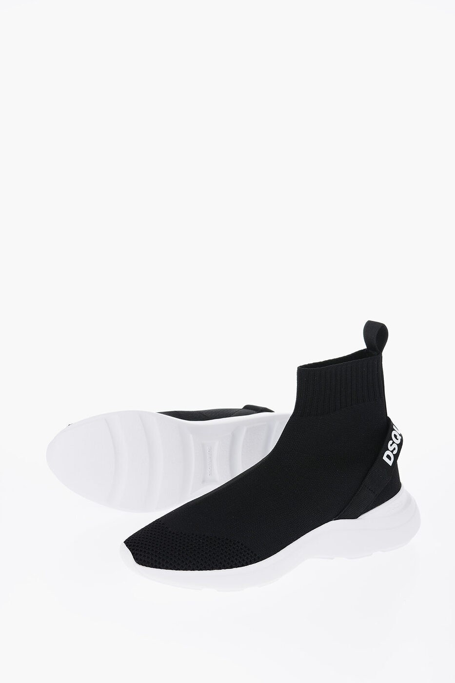 【土日限定クーポン配布中！】 DSQUARED2 ディースクエアード スニーカー SNW022559206264 2124 レディース PULL ON SOCKS FLY HIGH TOP SNEAKERS WITH EMBOSSED LOGO 【関税・送料無料】【ラッピング無料】 dk