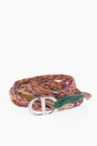 15,000߰ʾ头1,000OFF CHRISTIAN DIOR ǥ ٥ B0094VWCI 884 ǥ BRAIDED MULTICOLOR DIOR NATURAL BELT ڴǡ̵ۡڥåԥ̵ dk