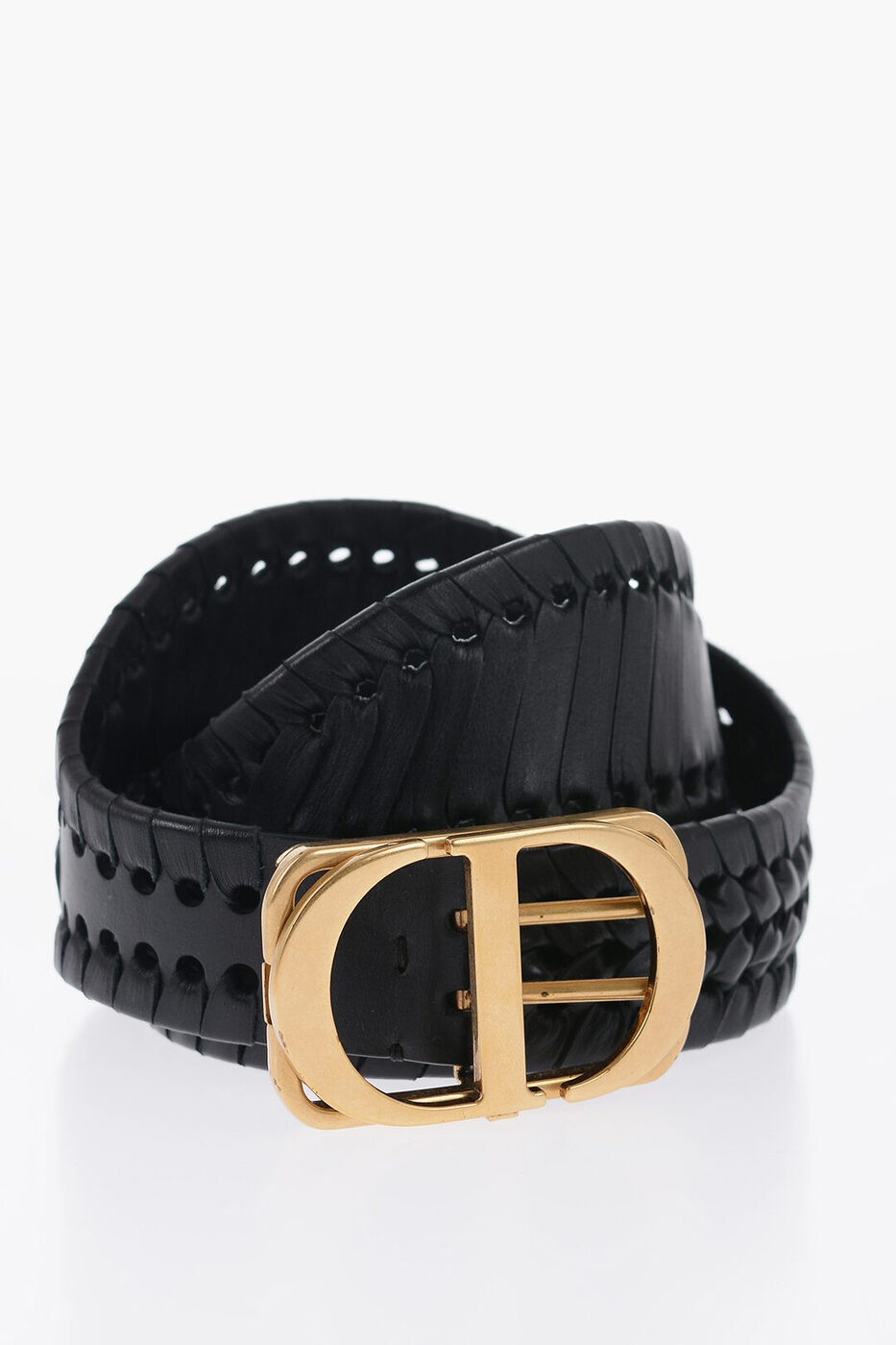 CHRISTIAN DIOR ǥ ٥ B0047CRBW 900 ǥ ALL-OVER CUT-OUT DETAILS LEATHER SFILATA BELT 100MM ڴǡ̵ۡڥåԥ̵ dk