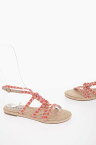 【10周年記念クーポン！P4倍！】 MANEBI' マネビ フラットシューズ T8.5Y0NF PA レディース MULTICOLOR BRAIDED FABRIC YUCATA'N ANKLE STRAP SANDALS 【関税・送料無料】【ラッピング無料】 dk