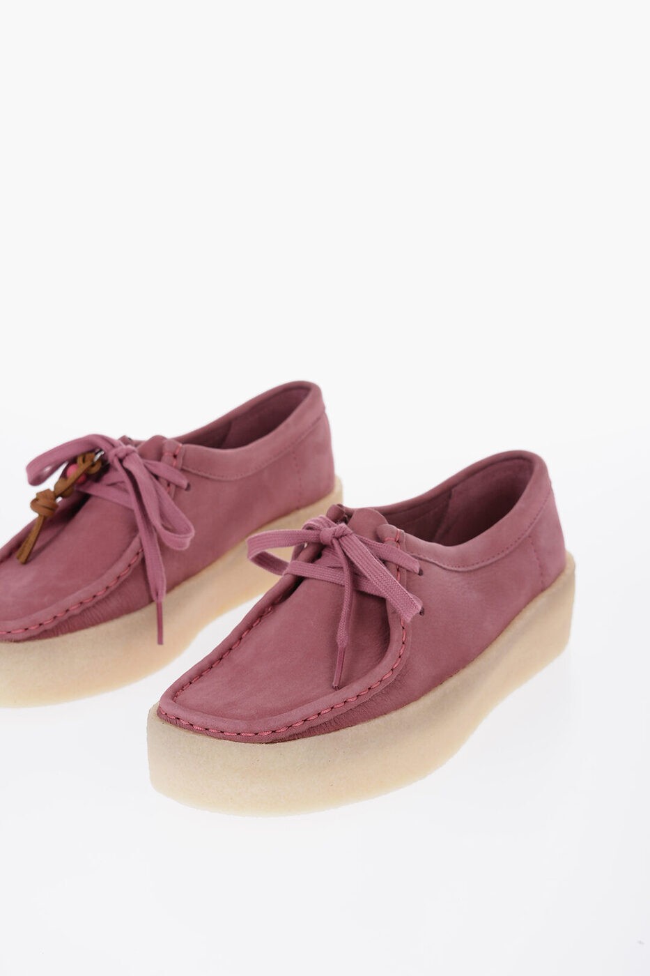 CLARKS 顼 ɥ쥹塼 168664PINK ǥ SUEDE CUP WALLABEE SHOES WITH CREPE SOLE ڴǡ̵ۡڥåԥ̵ dk