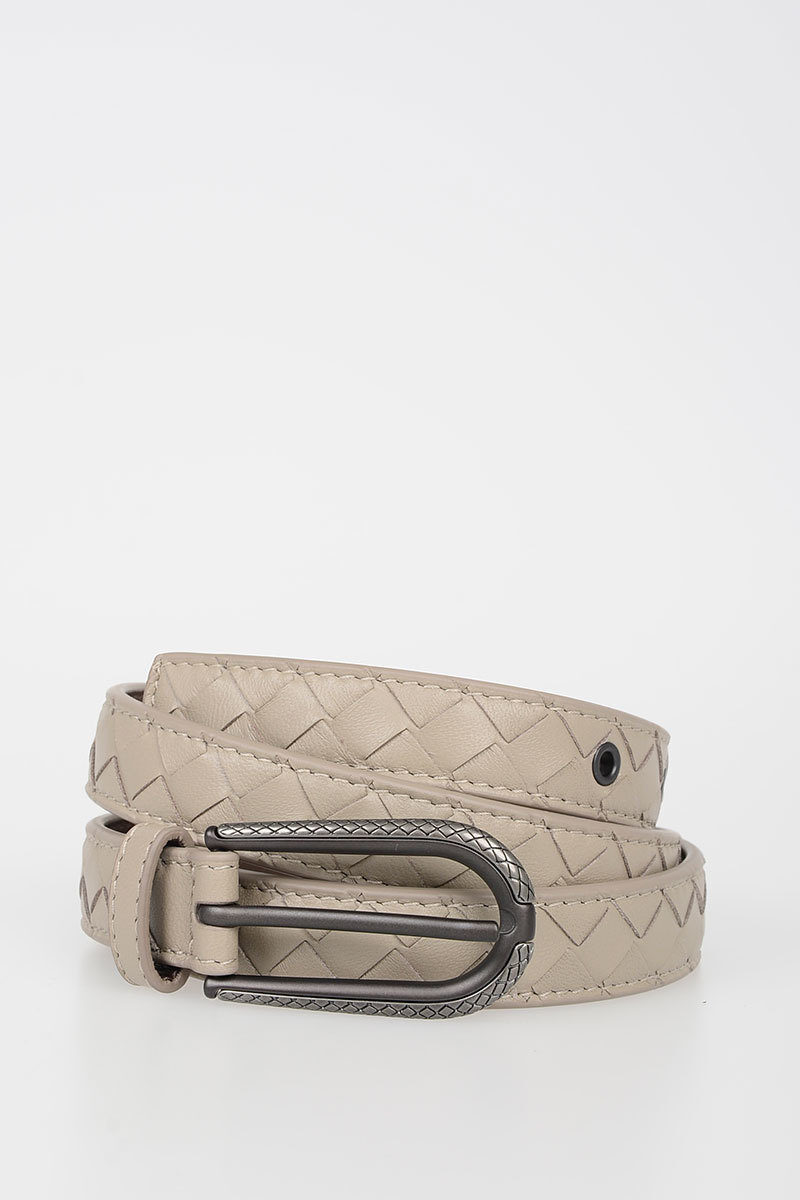 BOTTEGA VENETA {beK Fl^ xg 451859VO0A8 1524 FUME NEW fB[X LEATHER BELT 2 CM y֐ŁEzybsOz dk