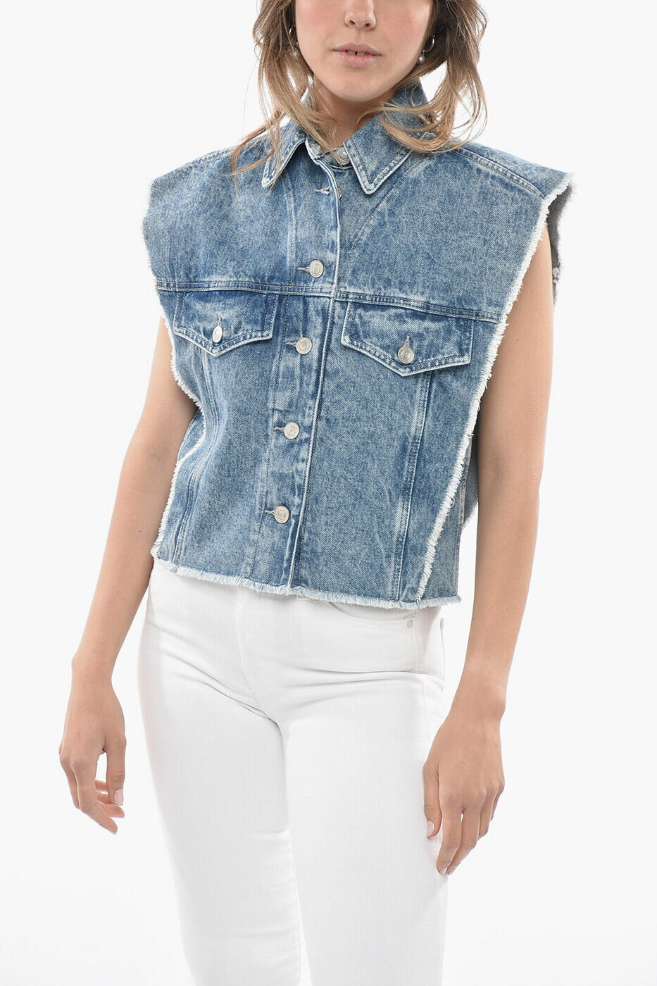 ISABEL MARANT イザベル マラン ジャケット VE0080FAA1H35E30LU レディース ETOILE DENIM TYRA VEST WI..