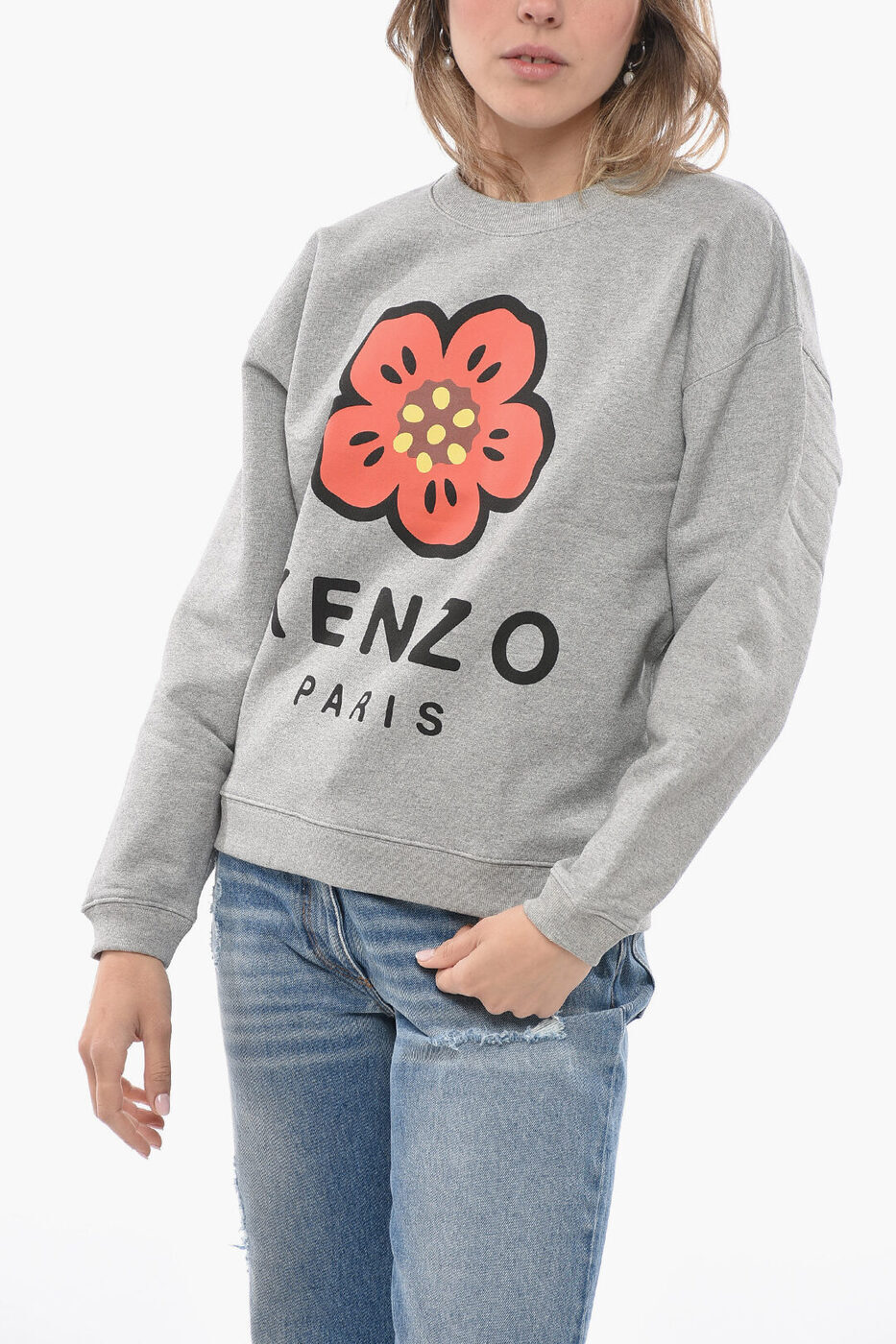 0դݥ4ܡ KENZO 󥾡 ȥ졼ʡ PFC62SW0114ME.94 ǥ FLEECE COTTON POPPY CREW NECK SWEATSHIRT ڴǡ̵ۡڥåԥ̵ dk