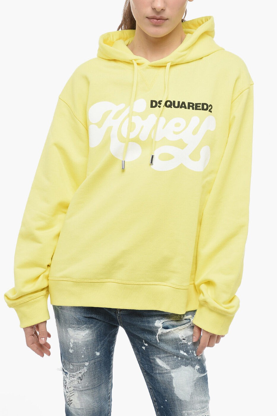 【本日5の付く日ポイント4倍!】 DSQUARED2 ディースクエアード トレーナー S72GU0382 S25551 172 レディース HONEY PRINTED COTTON HOODIE 【関税・送料無料】【ラッピング無料】 dk