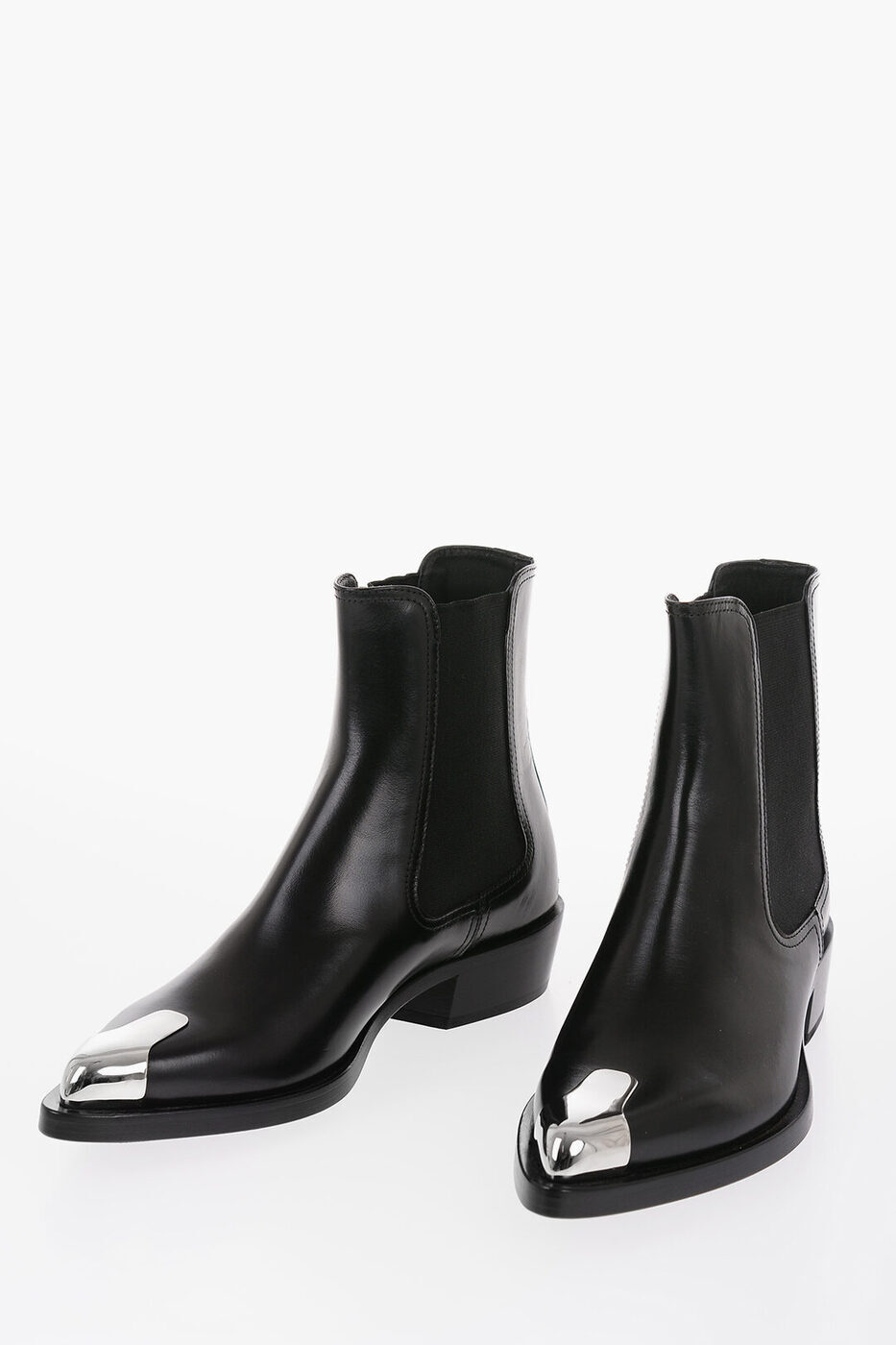 ALEXANDER MCQUEEN アレキサンダー マックイーン ブーツ 718854WHSWE1081 レディース POINTED LEATHERCHELSEA BOOTS 【関税・送料無料】【ラッピング無料】 dk