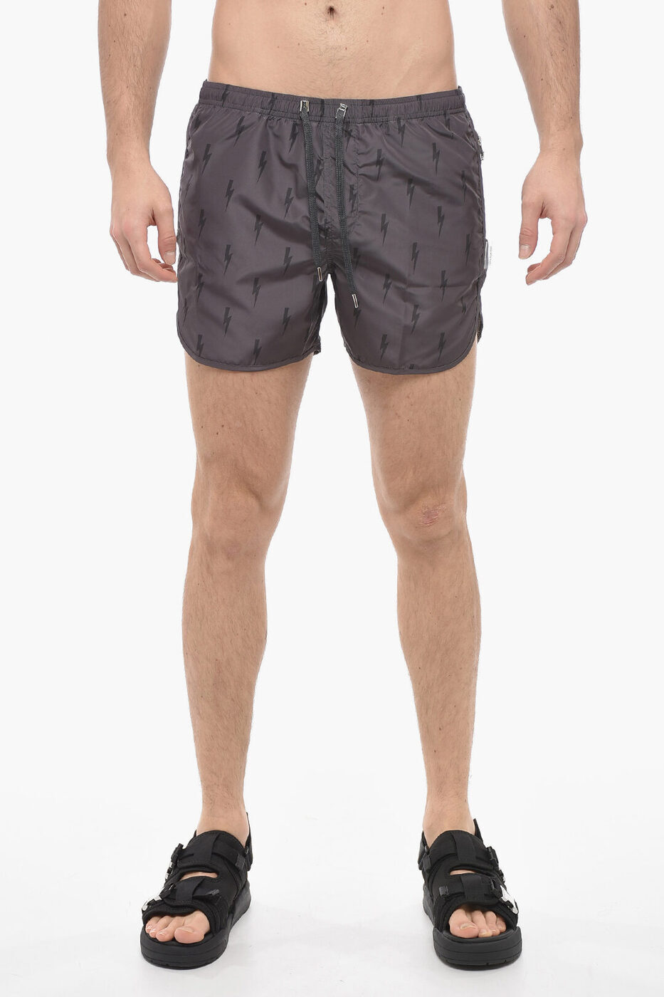 NEIL BARRETT ニール バレット スイムウェア PBCB89O U039 3543 メンズ SLIM FIT THUNDERBOLT SWIM SHO..