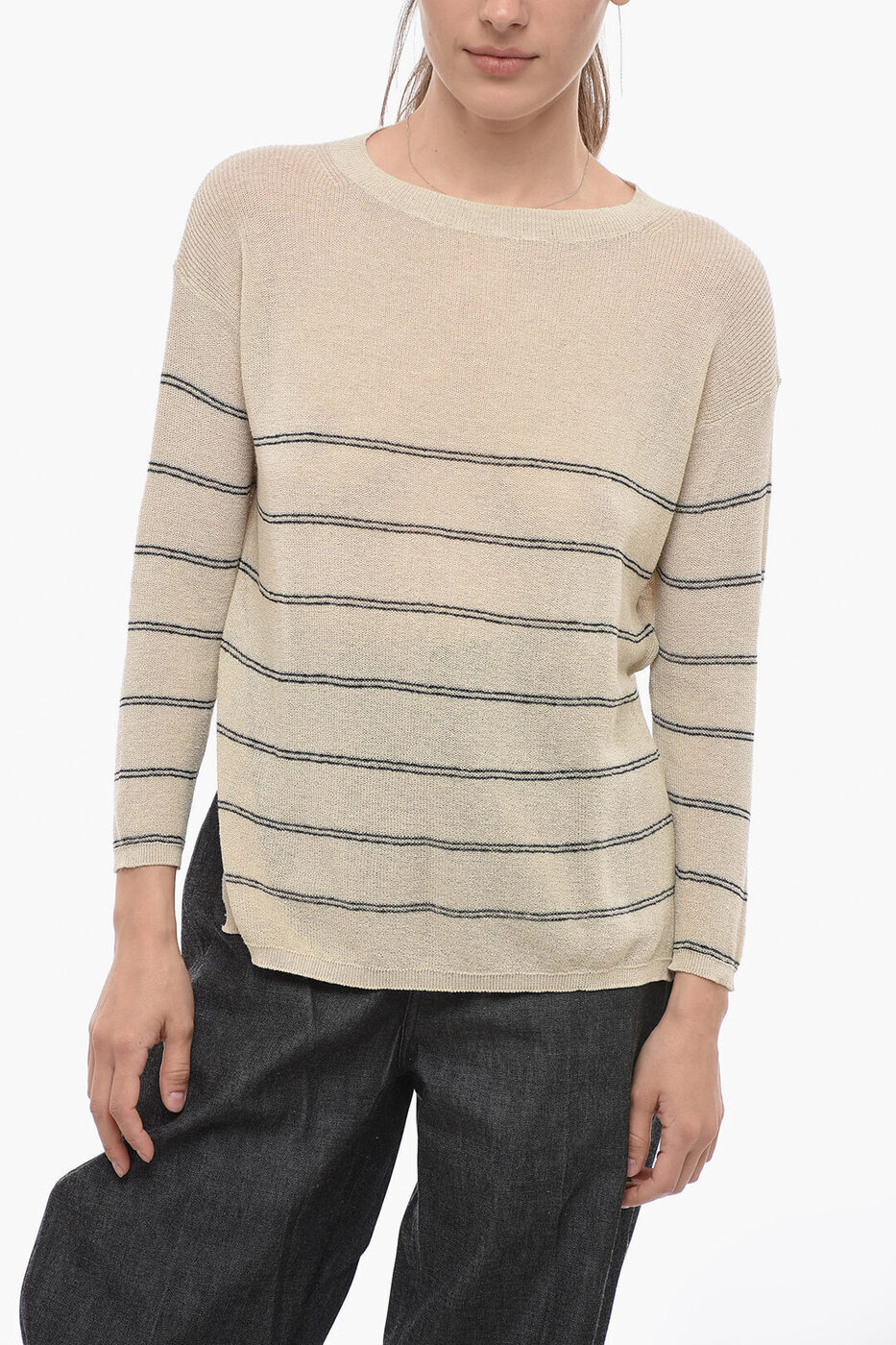 【土日限定クーポン配布中！】 MAX MARA マックス マーラ ニットウェア 2333610736600 1 レディース LEISURE CONTRASTING DETAILS MADIA CREW-NECK SWEATER 【関税・送料無料】【ラッピング無料】 dk