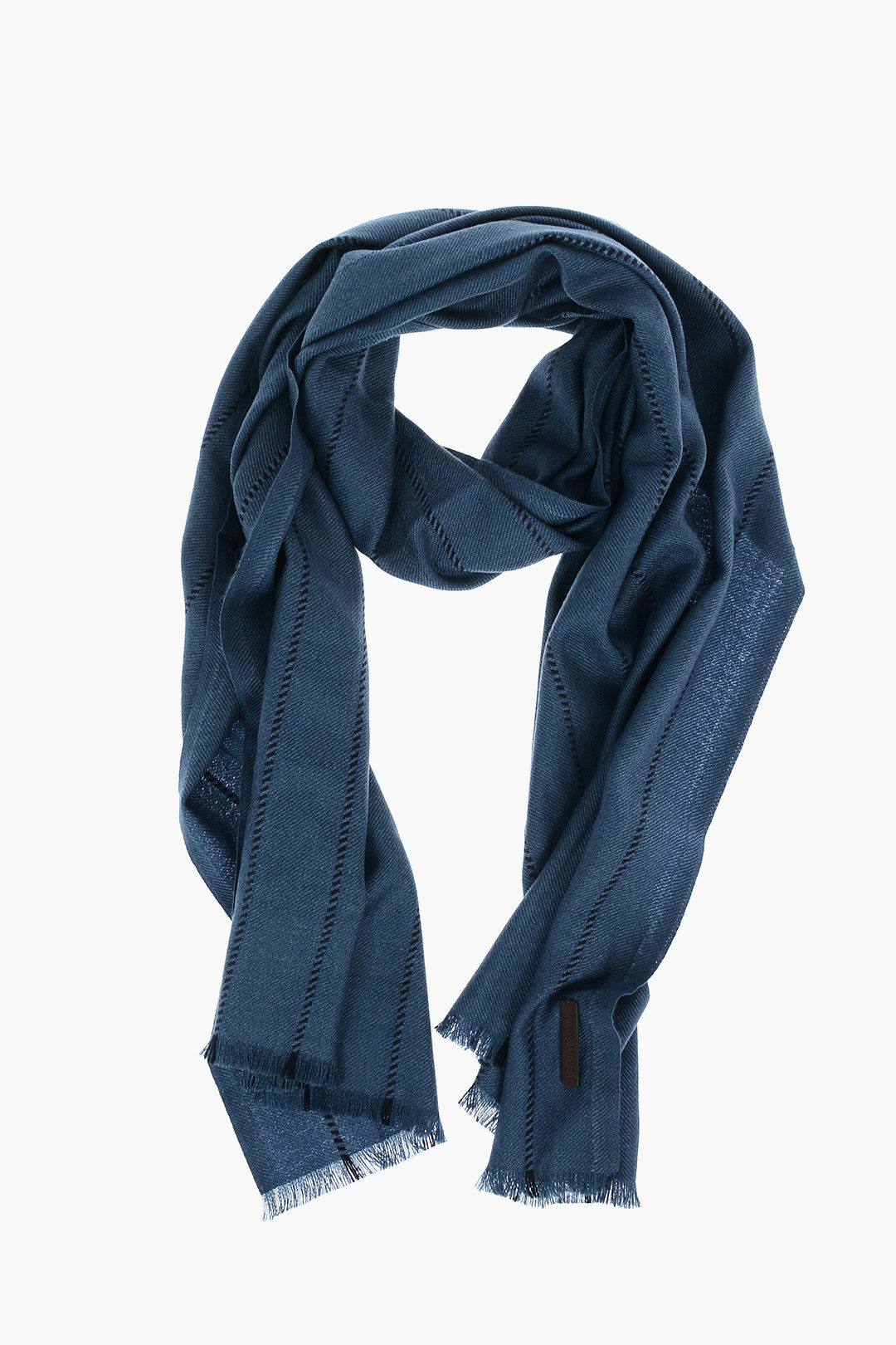 ZEGNA ˥ եåʪ 22B Z2L04S BL2  SOLID COLOR SCARF WITH FRINGES ڴǡ̵ۡڥåԥ̵ dk