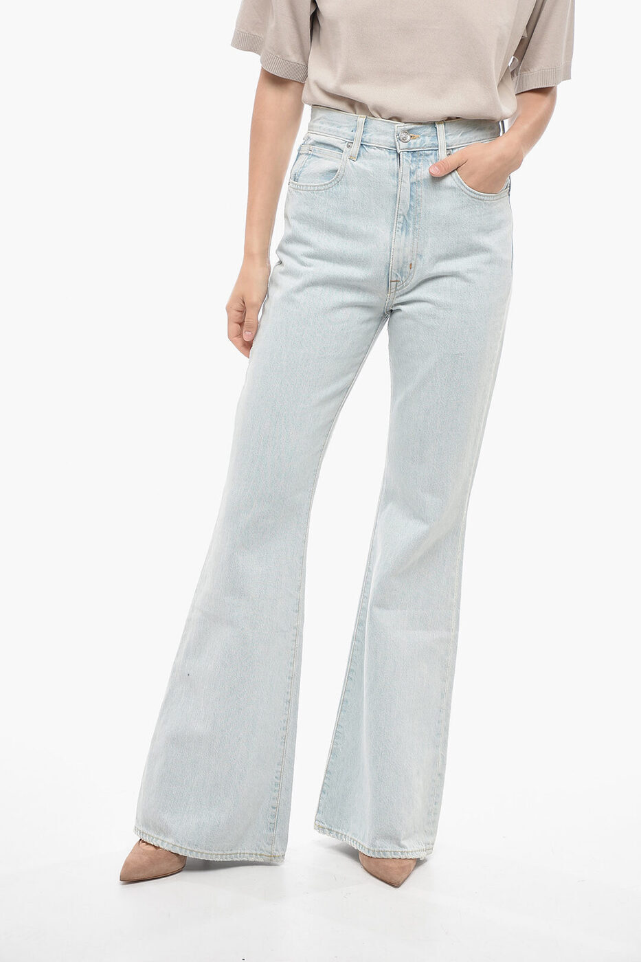ݥȺ4!! SLVRLAKE ǥ˥ ǥ Jeans HIGH-WAIST BOOT CUT JEANS 30CM...