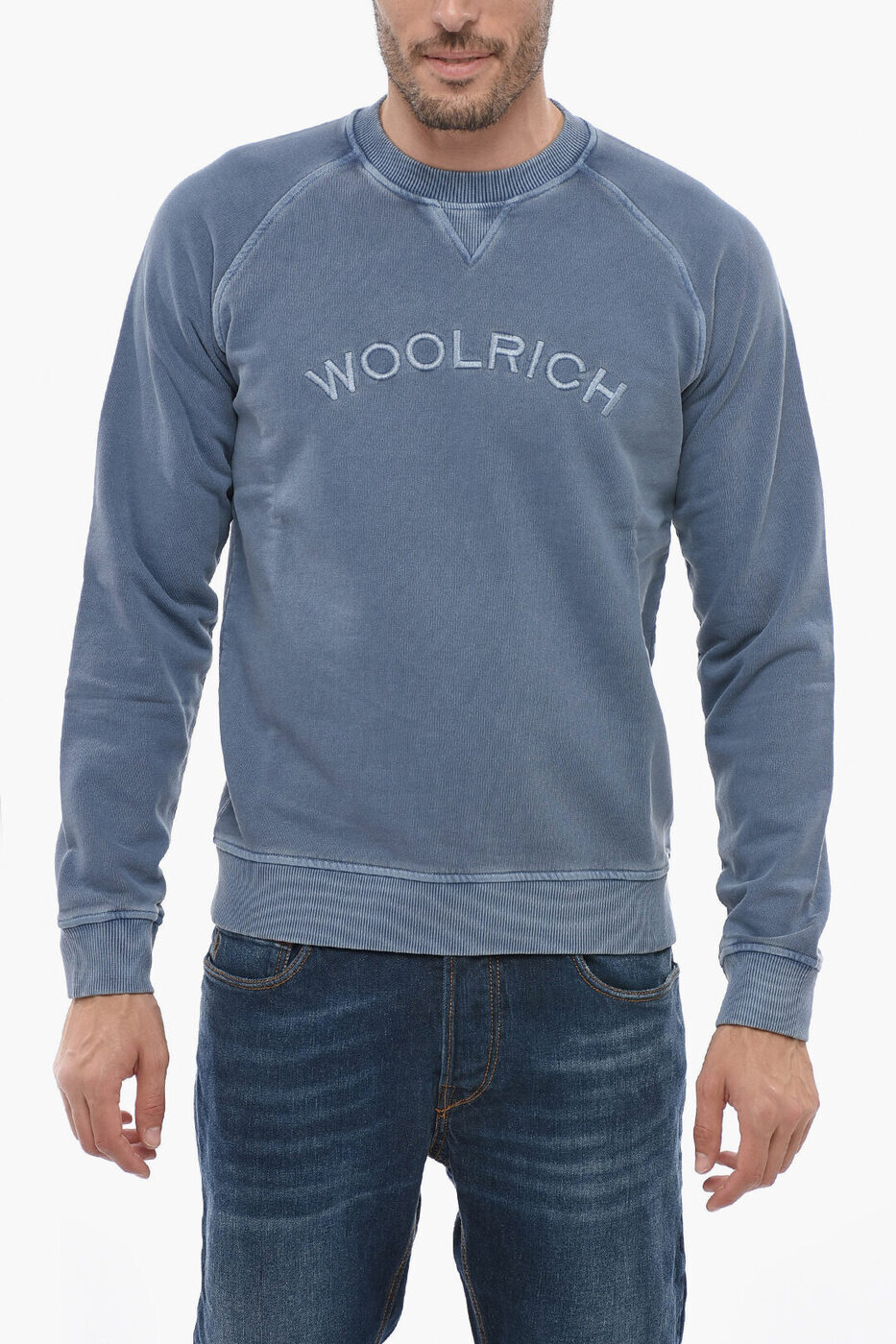 WOOLRICH ウールリッチ トレーナー CFWOSW0187MRUT3470313 メンズ SOLID COLOR SWEATSHIRT WITH EMBOSSED LOGO 【関税・送料無料】【ラッピング無料】 dk