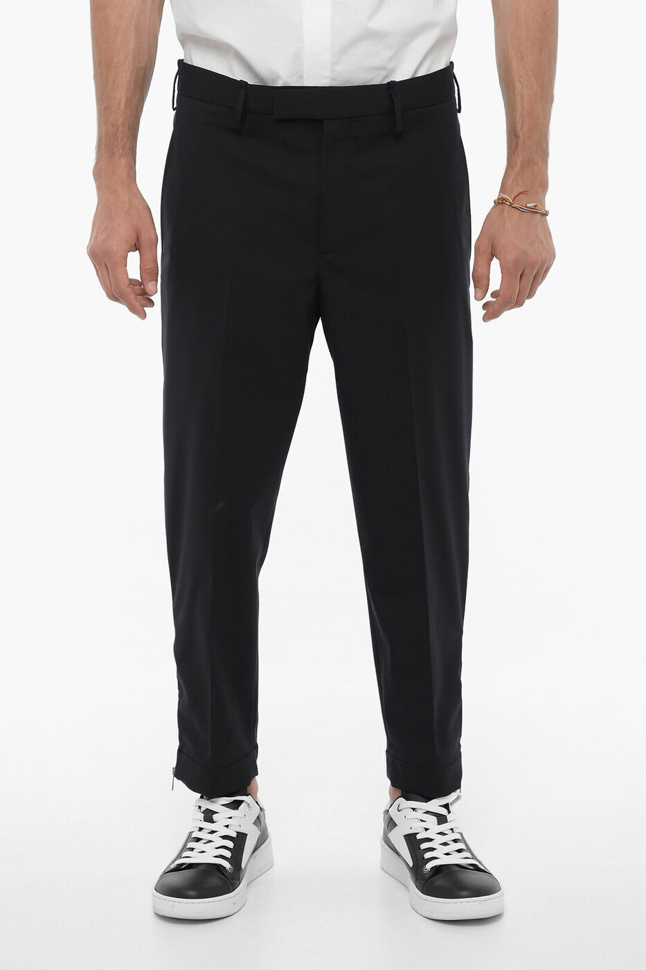 NEIL BARRETT ニール バレット パンツ PBPA097H U008 415 メンズ SLIM FIT JAMIE CASUAL PANTS WITH ANKLE ZIP 【関税・送料無料】【ラッピング無料】 dkのサムネイル