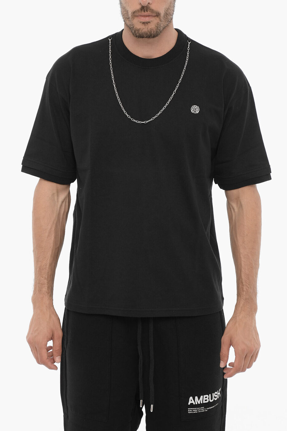 AMBUSH ロコフリントクルネックTシャツ BMAA006S24JER001 0145 楽天市場】ambush xl(Tシャツ・カットソー|トップス):メンズ