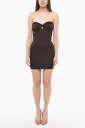 THE ANDAMANE ワンピース ドレス レディース Dresses STRETCH JERSEY STRAPLESS MINIDRESS TM130123B TJP073 DARK BROWN 関税 送料無料 ラッピング無料 2020SS dk