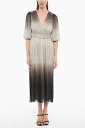 コスタレロス COSTARELLOS ワンピース ドレス レディース Dresses METALLIC V-NECK TUNIC DRESS WITH BELT PR23 15 SILVER BLACK METALLIC PLISSE JERSY 関税 送料無料 ラッピング無料 2020AW dk