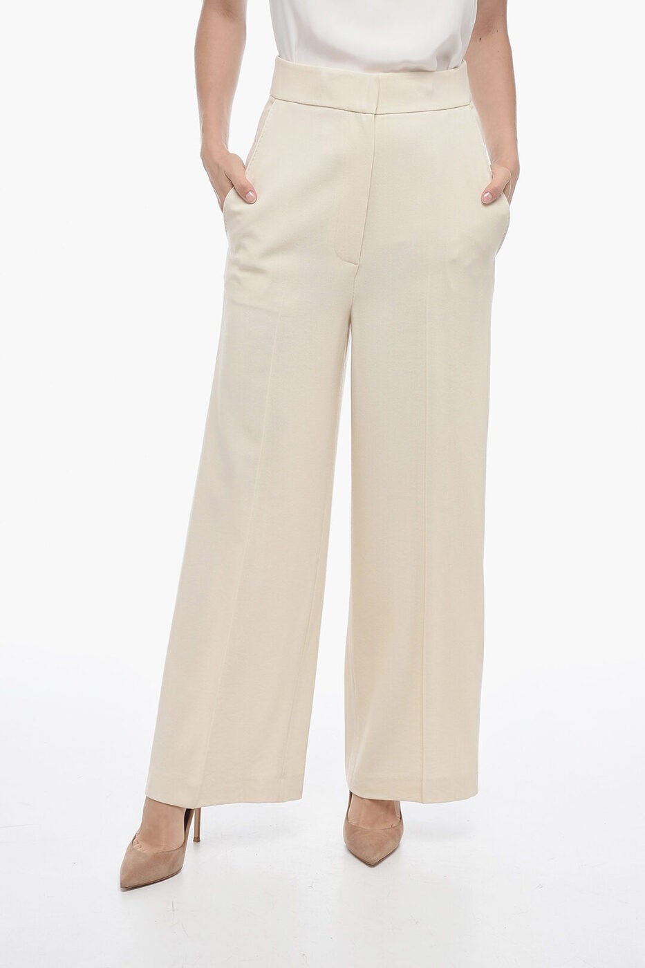  KHAITE ܥ ѥ ǥ Trousers 4 POCKET CROPPED FIT WOOL BLEND PANT...