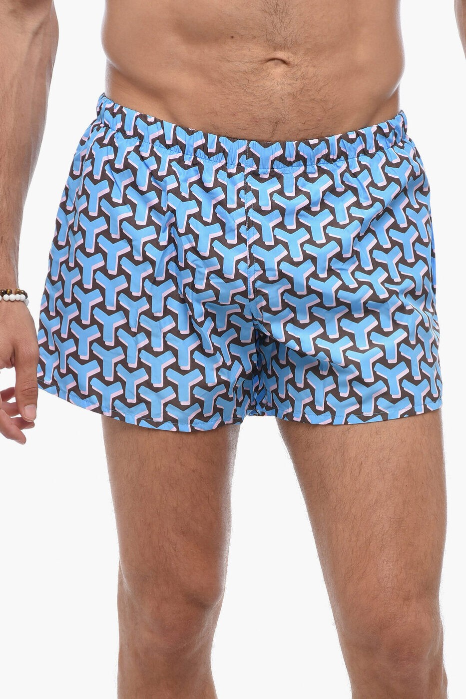  YES I AM  ०  Swimwear MONOGRAM MOTIF SWIM SHORTS B20...