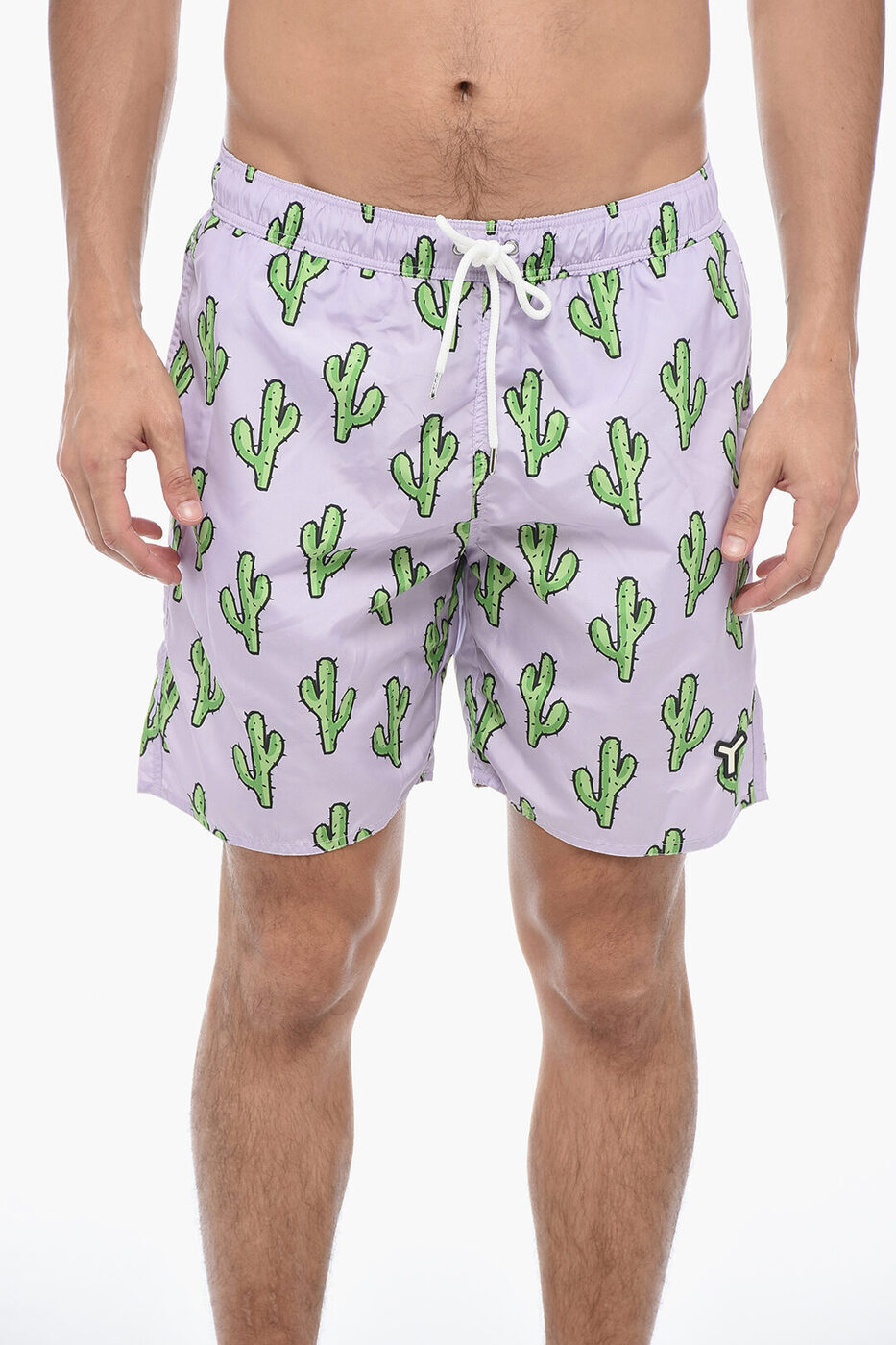 イエスアイアム YES I AM 水着 スイムウェア メンズ Swimwear CACTUS PRINTED BOXER SWIMSHORT YIA00061 LILIAC GREEN 関税 送料無料 ラッピング無料 2020SS dk