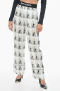 パーム エンジェルス PALM ANGELS ズボン パンツ レディース Trousers ALL-OVER LOGOED MIRAGE PAJAMA PANTS PWCA117E23FAB0020109 関税 送料無料 ラッピング無料 2020SS dk
