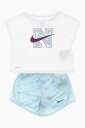 ナイキ NIKE KIDS ズボン パンツ ガールズ Trousers DRI-FIT T-SHIRT AND SHORTS SET WITH PRINTED LOGO 36M008-G25 関税 送料無料 ラッピング無料 2020AW dk