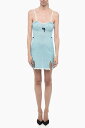 コルミオ CORMIO ワンピース ドレス レディース Dresses METALLIC EFFECT MINI DRESS WITH RUFFLES BORA TURQUOISE 関税 送料無料 ラッピング無料 2020SS dk