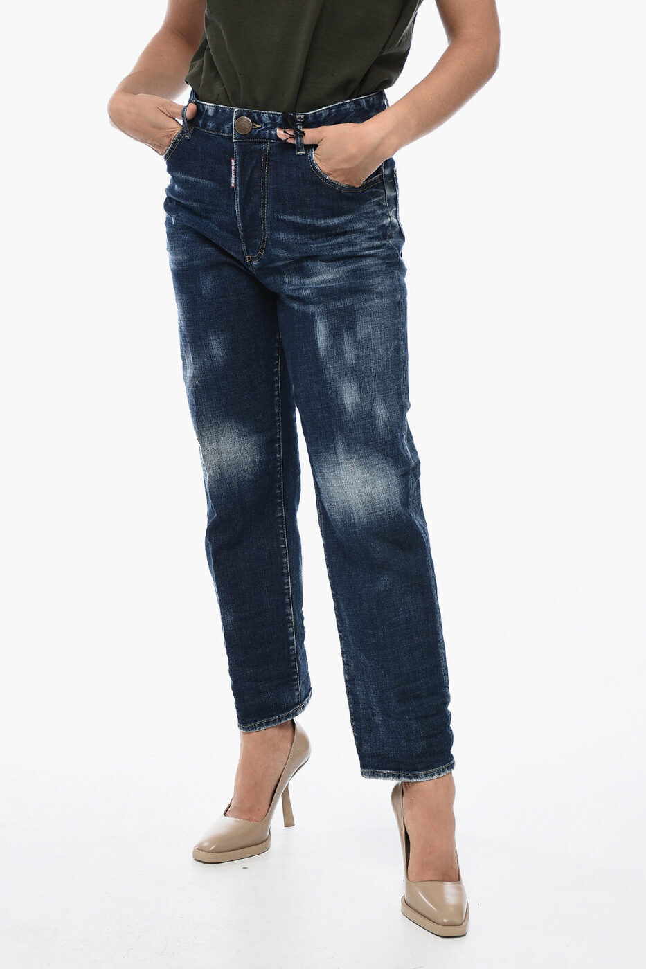 ǥ DSQUARED2 ǥ˥ ǥ Jeans BOSTON DENIMS WITH DISTRESSED EFFE...