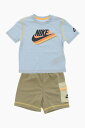 ナイキ NIKE KIDS パンツ ボーイズ Cargo trousers T-SHIRT AND SHORTS SET WITH VISIBLE STITCHING 86M034-EDR 関税 送料無料 ラッピング無料 2020AW dk
