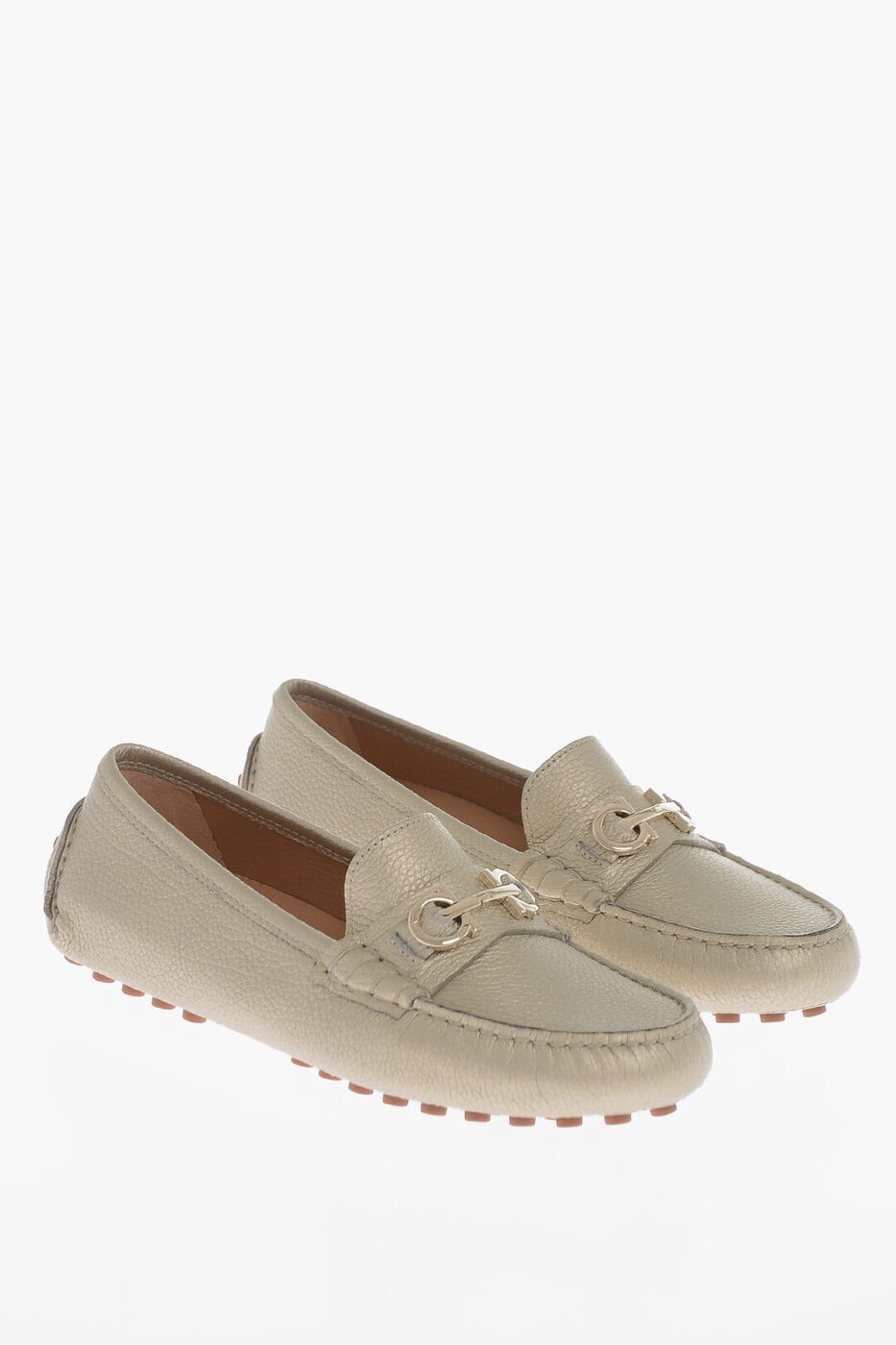 ե饬 FERRAGAMO ե ǥ Loafers HAMMERED LEATHER ODILIA LOAFER WIT...