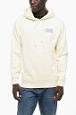 キッドスーパー KIDSUPER スウェットシャツ トレーナー メンズ Sweatshirts PRINTED FLEECED COTTON HOODIE AW23 HD 01 CREAM 関税 送料無料 ラッピング無料 2020AW dk