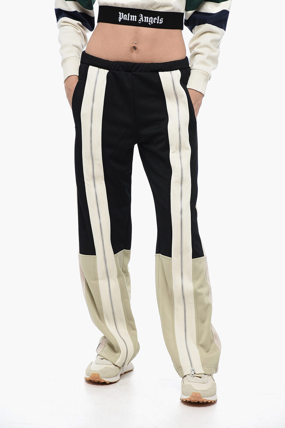 ѡ 󥸥륹 PALM ANGELS ܥ ѥ ǥ Trousers FRONT ZIPPED TRACK PANTS...