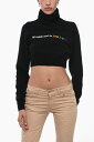 パーム エンジェルス PALM ANGELS セーター ニットウェア レディース Knitwear EMBROIDERED CROPPED ALL ROADS TURTLE NECK SWEATER PWHF024F23KNI0021001 関税 送料無料 ラッピング無料 2020SS dk