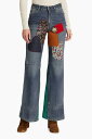 【本日ポイント4倍!!】 ヴィクトリアベッカム VICTORIA BECKHAM デニム レディース Jeans PATCHWORK HEAVY BOOT CUT JEANS 30CM 1521DJE003082A 7330 関税 送料無料 ラッピング無料 2020SS dk