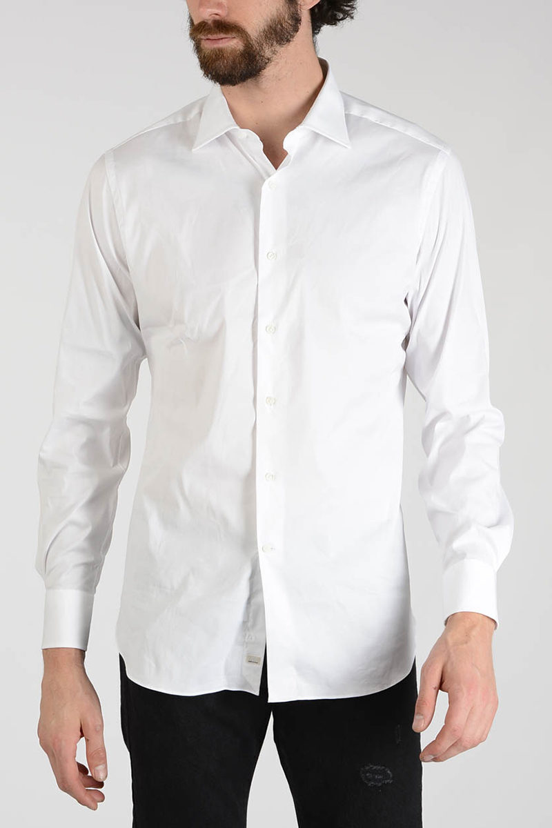 åɥǥ ALESSANDRO GHERARDI   Shirts COTTON BLEND SHIRT WIT...