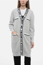 カール ラガーフェルド KARL LAGERFELD セーター ニットウェア レディース Knitwear BOUCLE' FABRIC FEMININE CARDIGAN WITH LOGOED BANDS 235W2006101 関税 送料無料 ラッピング無料 2020AW dk