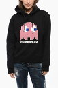 【1000円OFFクーポン配布中!】 ディースクエアード DSQUARED2 トレーナー レディース Sweatshirts TERRY PATCHED PACMAN HOODIE S72GU0444 S25516 900 関税 送料無料 ラッピング無料 2020AW dk