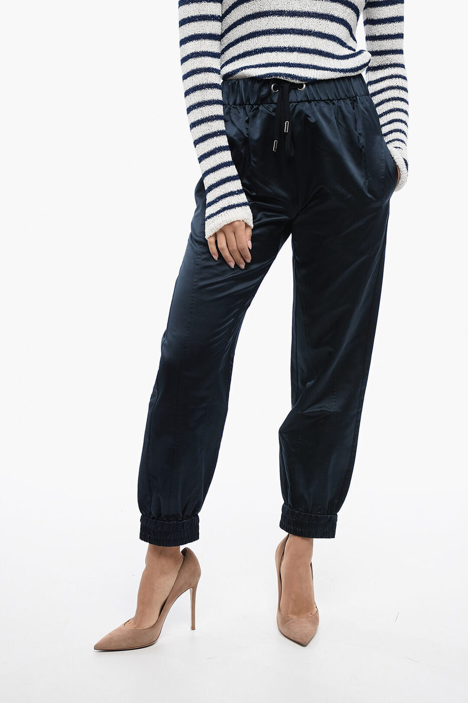 ե SA SU PHI ܥ ѥ ǥ Trousers SILK SATIN SWEATPANTS WITH CUFF...