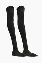 【土日限定1000円OFF】 ドルチェ&ガッバーナ DOLCE&GABBANA ブーツ レディース Boots POINTED TOE STRETCH FABRIC OVER-THE-KNEE BOOTS CU1115 AV590 80999 関税 送料無料 ラッピング無料 2020SS dk