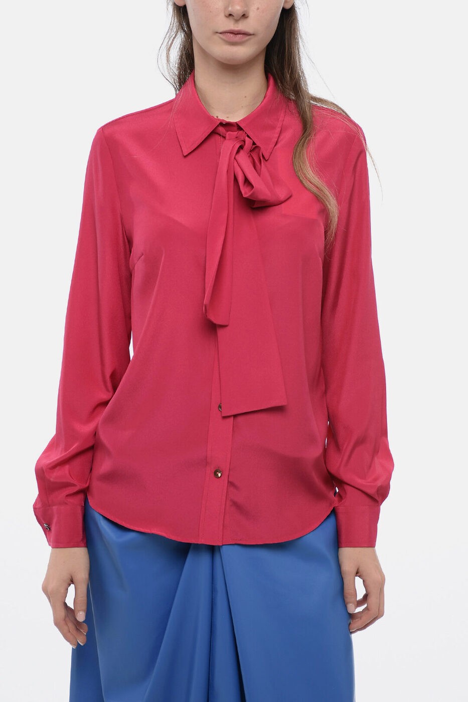 1000OFFݥ!! ѥ PAROSH  ǥ Shirts SATIN EFFECT BLOUSE W...