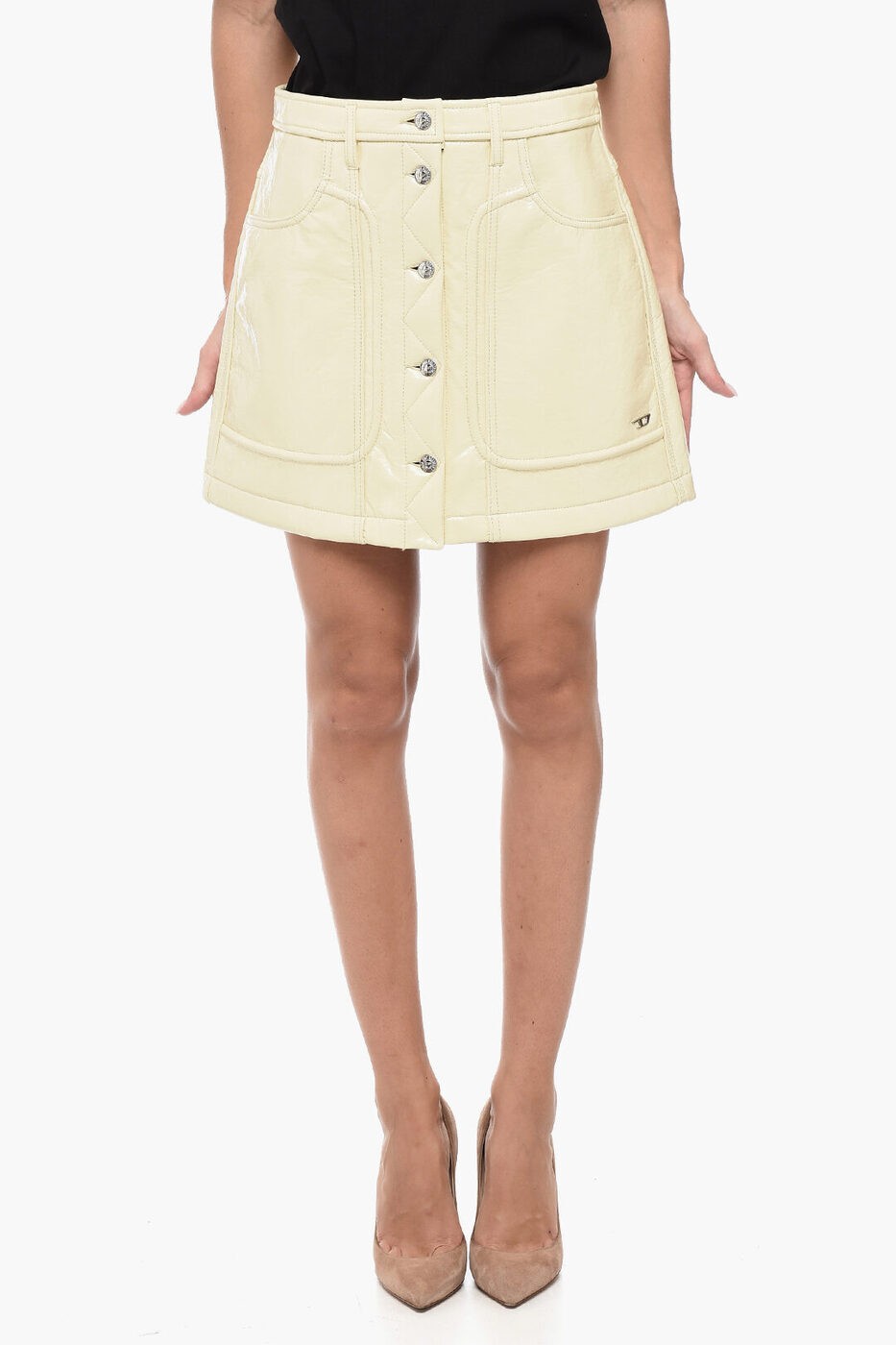 ディーゼル DIESEL スカート レディース Skirts FAUX...(4)
