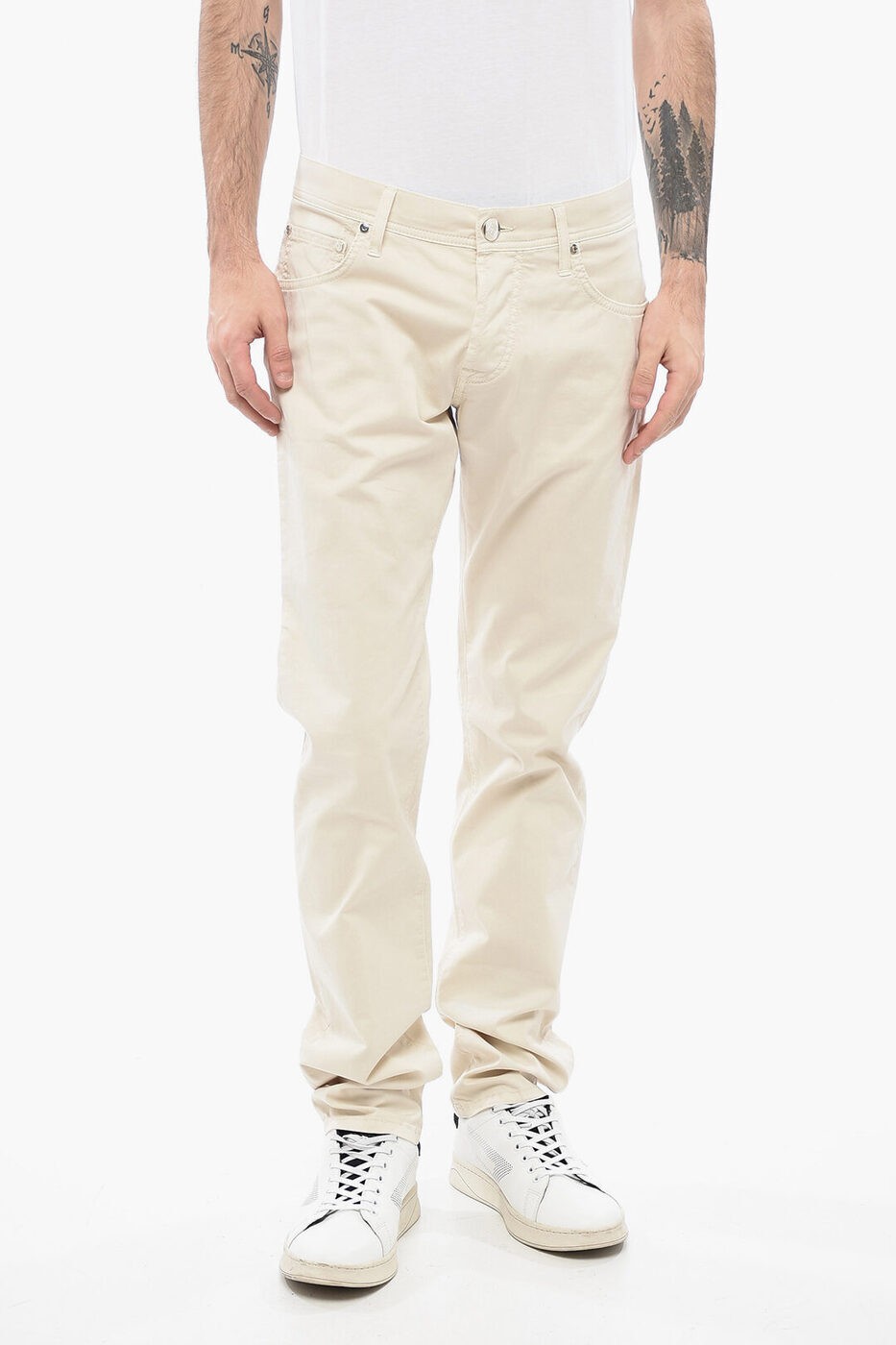 ͥꥢ CORNELIANI ܥ ѥ  Trousers ID COTTON STRETCH LAZISE 5 POC...