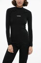 ジルサンダー JIL SANDER Tシャツ トップス レディース T-shirts and tops LONG-SLEEVED TECH FABRIC TOP WITH PRINTED LOGO JPPU783520 WU478008 001 関税 送料無料 ラッピング無料 2020SS dk