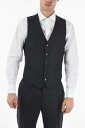 コルネリアーニ CORNELIANI フォーマル スーツ メンズ Formal Outfits CC COLLECTION VIRGIN WOOL AND SILK CERIM.RESET WAISTCOAT 77CZ51 6167128 001 関税 送料無料 ラッピング無料 2020AW dk