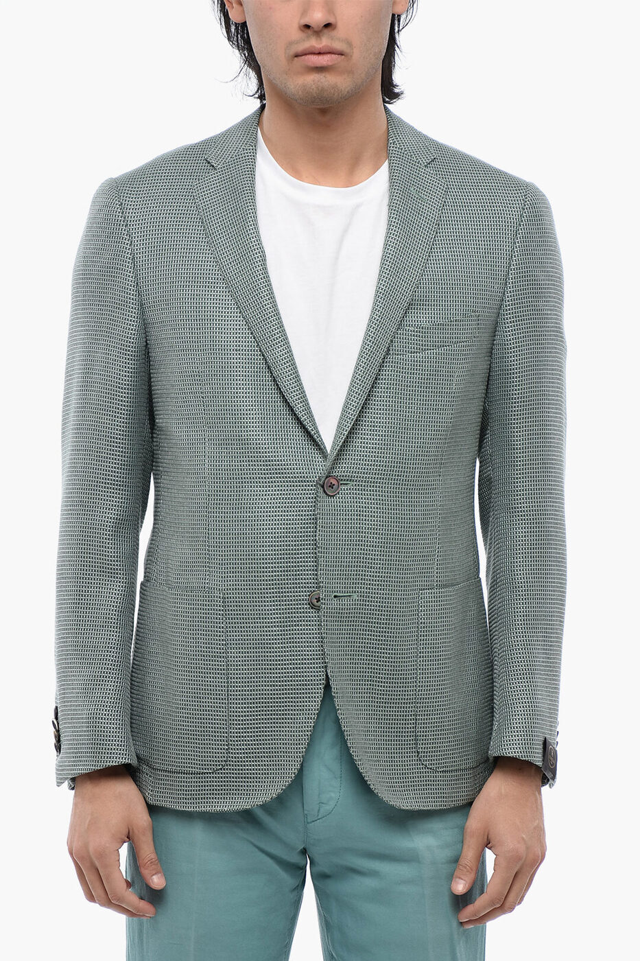 ͥꥢ CORNELIANI եޥ   Formal Outfits JACQUARD WOOL BLEND CERIM ACADEMY UNLINED BLAZER 79X293 7116288 050  ̵ åԥ̵ 2020AW dk