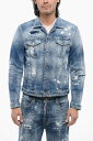 ディースクエアード DSQUARED2 ジャケット メンズ Jackets DENIM DAN JEANS JACKET WITH PAINT SKETCH MOTIF S74AM1463 S30789 470 関税 送料無料 ラッピング無料 2020SS dk