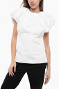 ジルサンダー JIL SANDER Tシャツ トップス レディース T-shirts and tops FLARED TOP WITH PUFFED SLEEVES J03NC0169 J45202 100 関税 送料無料 ラッピング無料 2020SS dk